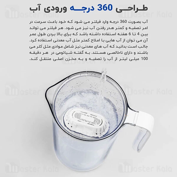 پارچ تصفیه آب Xiaomi MH1-B Water Filter Pitcher