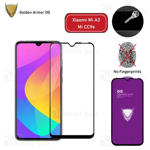 محافظ صفحه شیشه ای تمام صفحه تمام چسب OG شیائومی Xiaomi Mi A3 / Mi CC9e OG 2.5D Glass