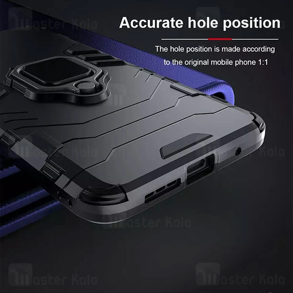 گارد ضد ضربه انگشتی شیائومی Xiaomi Poco M3 Black Panther KEYSION Shockproof Armor Ring