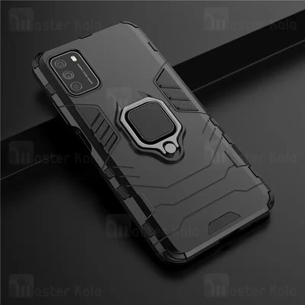 گارد ضد ضربه انگشتی شیائومی Xiaomi Poco M3 Black Panther KEYSION Shockproof Armor Ring