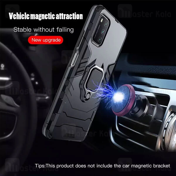 گارد ضد ضربه انگشتی شیائومی Xiaomi Poco M3 Black Panther KEYSION Shockproof Armor Ring