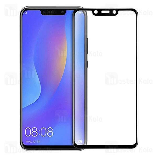 محافظ صفحه شیشه ای تمام صفحه تمام چسب هواوی Huawei Nova 3 / Nova 3i 6D