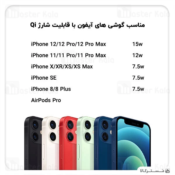 شارژر وایرلس اصلی اپل Apple MagSafe Wireless Charger توان 15 وات