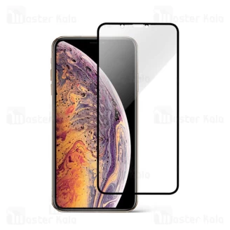 محافظ صفحه شیشه ای مات تمام صفحه و تمام چسب آیفون Apple iPhone X / XS / 11 Pro