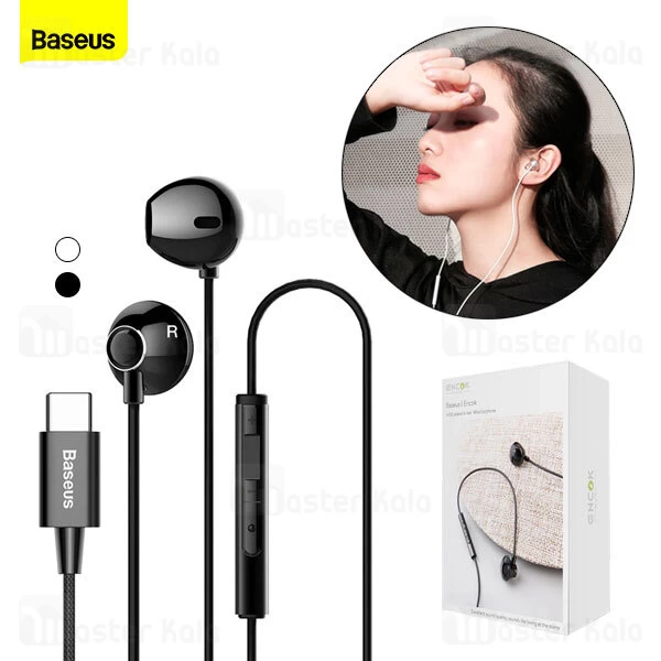 هندزفری سیمی بیسوس Baseus C06 Encok Wired Earphone NGC06-01 کانکتور تایپ سی