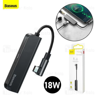 کابل تبدیل Type C اتصال همزمان هندزفری و شارژر Baseus L53 PD Converter CATL53-01 توان 18 وات