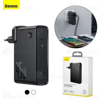 پاوربانک 10000 و شارژر دیواری بیسوس Baseus Power Station GaN 2 in 1 PPNLD-F01 45W توان 45 وات
