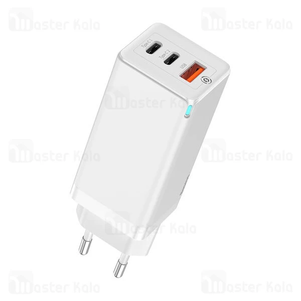 شارژر دیواری Baseus GaN Quick Travel Charger C+C+A 65W CN CCGAN-A01