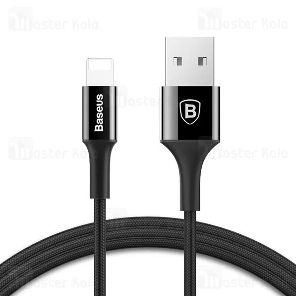 کابل لایتنینگ بیسوس Baseus Shining Cable with Jet Metal CALSY-01 طول 1 متر توان 2 آمپر