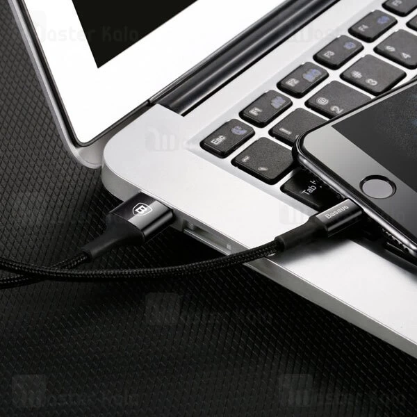 کابل لایتنینگ بیسوس Baseus Shining Cable with Jet Metal CALSY-01 طول 1 متر توان 2 آمپر