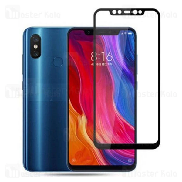 محافظ صفحه شیشه ای تمام صفحه تمام چسب شیائومی Xiaomi Mi 8 / Mi8 6D