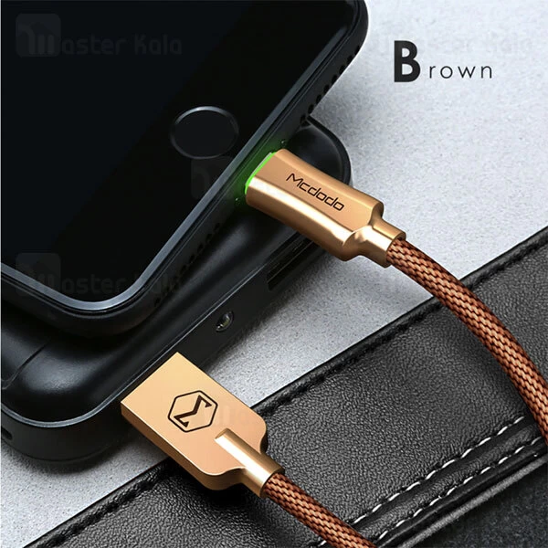 کابل لایتنینگ Mcdodo CA-3901 Knight Series Auto Power Off Lightning Data Cable 2.4A 1.2M