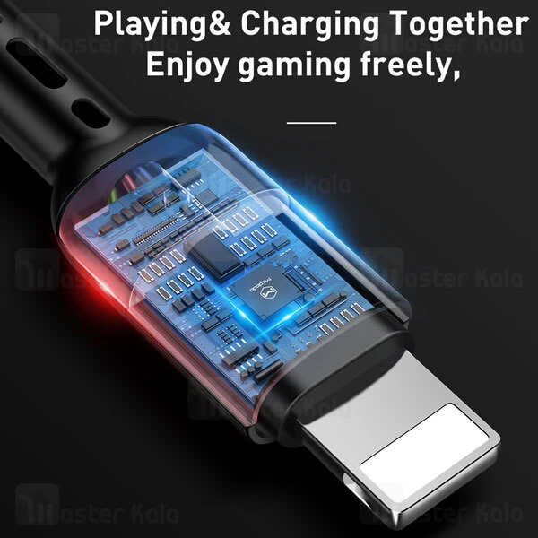 کابل لایتنینگ Mcdodo CA-6410 Omega Series QC4.0 Lightning 2A 1.8m Data Coiled Cable