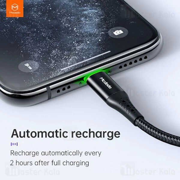 کابل آیفونی Mcdodo CA-7361 Auto Power Off Lightning Data Cable 36W 1.8M