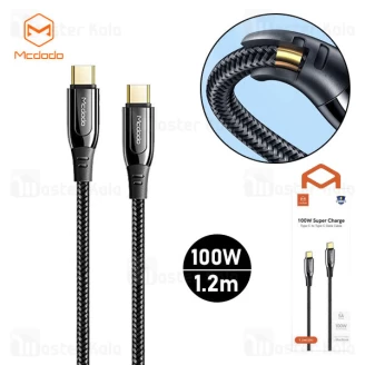 کابل Type C به Type C سوپر شارژ مک دودو Mcdodo CA-8120 طول 1.2 متر توان 100 وات