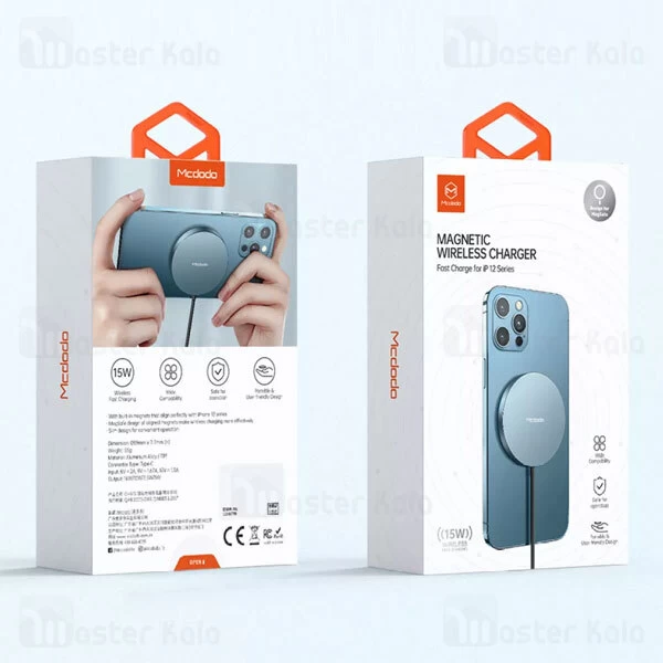 شارژر وایرلس مگنتی مک دودو Mcdodo CH-8720 Magnetic Wireless Charger 15W توان 15 وات