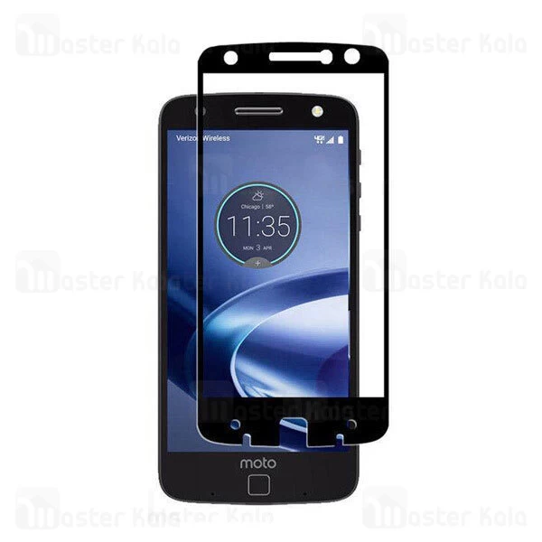 محافظ صفحه شیشه ای تمام صفحه دور چسب موتورولا Motorola Moto Z Force