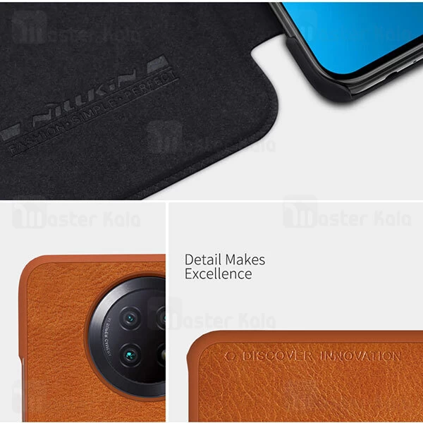 کیف چرمی Xiaomi Redmi Note 9 5G / Note 9T Nillkin Qin Leather Case