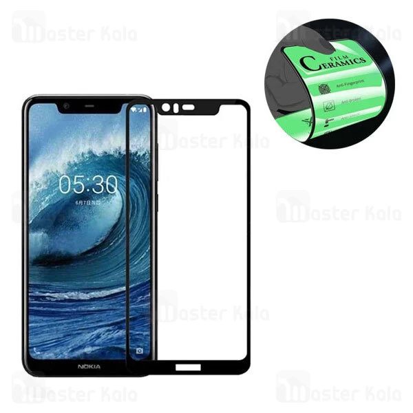 محافظ صفحه نانو سرامیک تمام صفحه و تمام چسب نوکیا Nokia 5.1 Plus / X5 Glass