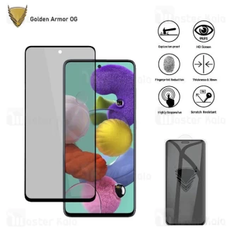 گلس حریم شخصی تمام صفحه تمام چسب سامسونگ Samsung Galaxy A71 /A81 / Note 10 Lite Privacy Golden Armor