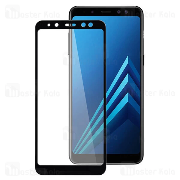 محافظ صفحه شیشه ای تمام صفحه تمام چسب TT سامسونگ Samsung Galaxy A8 Plus