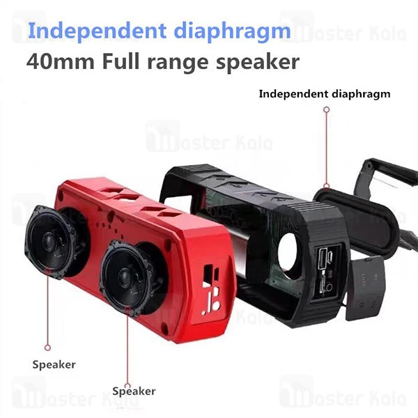 اسپیکر بلوتوث W-King S19 Outdoor Bluetooth TWS Speaker 10W