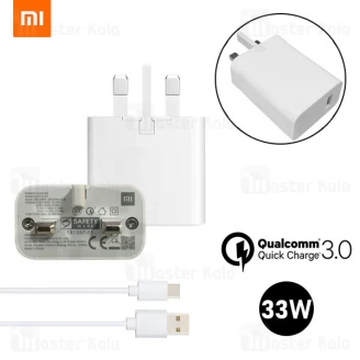 شارژر اصلی فست شارژ شیائومی Xiaomi MDY-11-EY Power Adapter QC3.0 توان 33 وات به همراه کابل