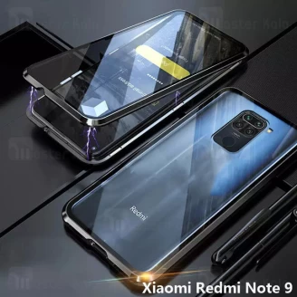 قاب مگنتی 360 درجه Xiaomi Redmi Note 9 / 10X 4G Magnetic 2 in 1 Case دارای گلس صفحه