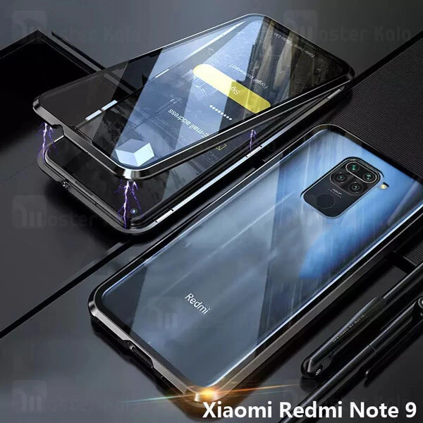 قاب مگنتی 360 درجه Xiaomi Redmi Note 9 / 10X 4G Magnetic 2 in 1 Case دارای گلس صفحه