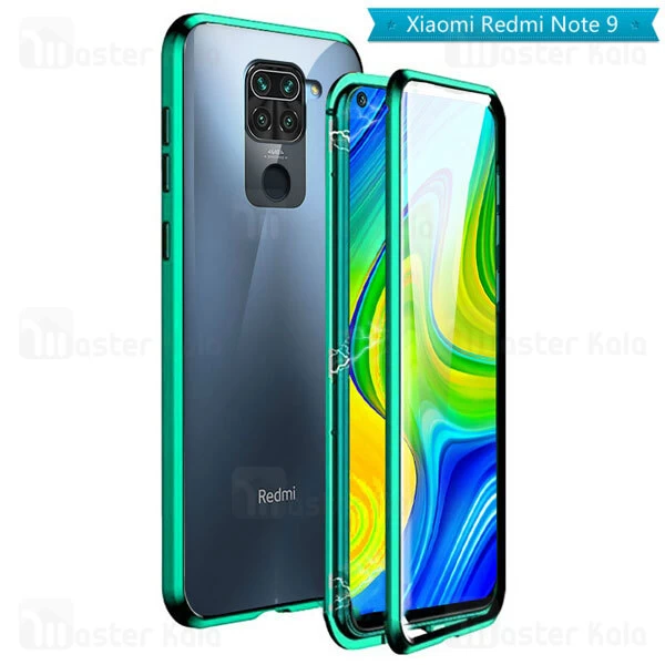 قاب مگنتی 360 درجه Xiaomi Redmi Note 9 / 10X 4G Magnetic 2 in 1 Case دارای گلس صفحه