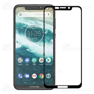 محافظ صفحه شیشه ای تمام صفحه تمام چسب موتورولا Motorola One / P30 Play Glass