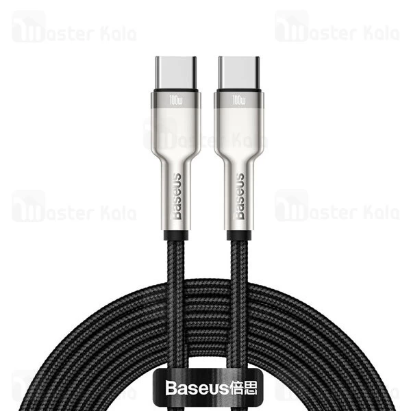 کابل تایپ سی Baseus Cafule Series Metal CATJK-D01 QC3.0 PD Type C to Type C Charging 2m 100W Data Cable