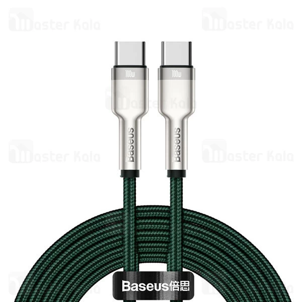 کابل تایپ سی Baseus Cafule Series Metal CATJK-D01 QC3.0 PD Type C to Type C Charging 2m 100W Data Cable