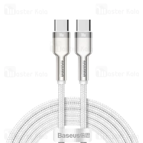 کابل تایپ سی Baseus Cafule Series Metal CATJK-D01 QC3.0 PD Type C to Type C Charging 2m 100W Data Cable