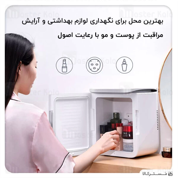 مینی یخچال و گرم کن بیسوس Baseus Igloo Mini Fridge for Students ACXBW-A02 با ظرفیت 6 لیتر