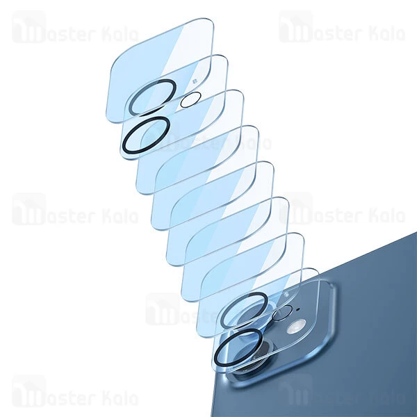 محافظ لنز Baseus SGAPIPH54N-AJT02 0.3mm Full-Frame Camera Lens Protective for Apple iPhone 12 Mini