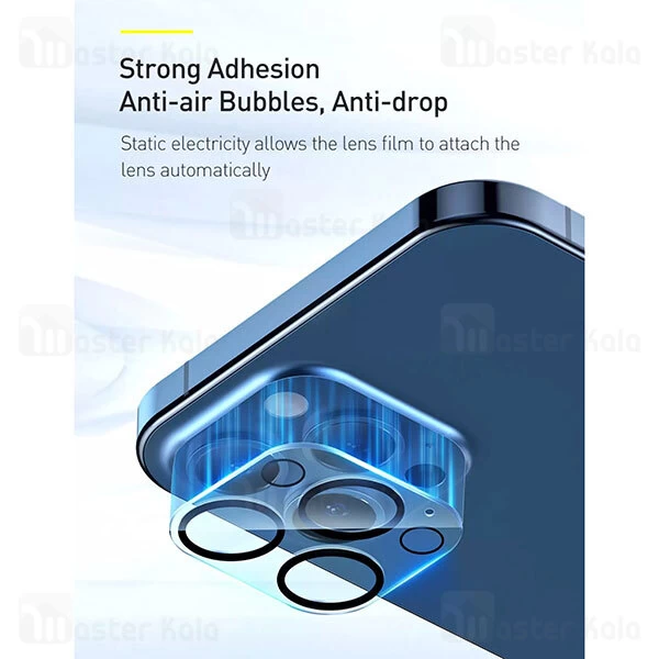 محافظ لنز Baseus SGAPIPH67P-AJT02 0.3mm Full-Frame Camera Lens Protective for Apple iPhone 12 Pro Max