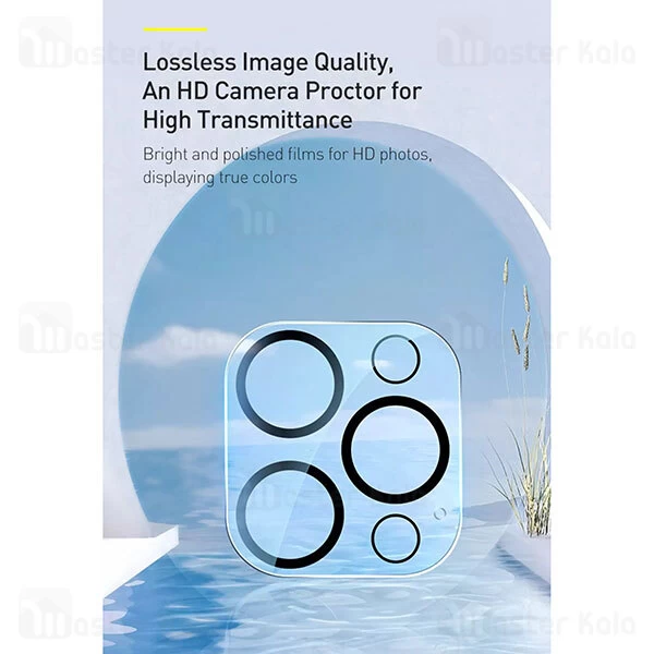 محافظ لنز Baseus SGAPIPH67P-AJT02 0.3mm Full-Frame Camera Lens Protective for Apple iPhone 12 Pro Max
