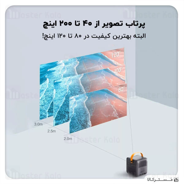 ویدیو پروژکتور هوشمند شیائومی Xiaomi M055FGN Mini Projector Dice دارای اسپیکر