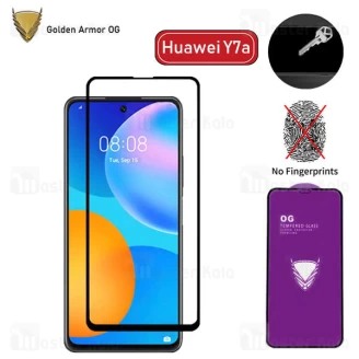 محافظ صفحه شیشه ای تمام صفحه تمام چسب OG هواوی Huawei Y7a OG 2.5D Glass