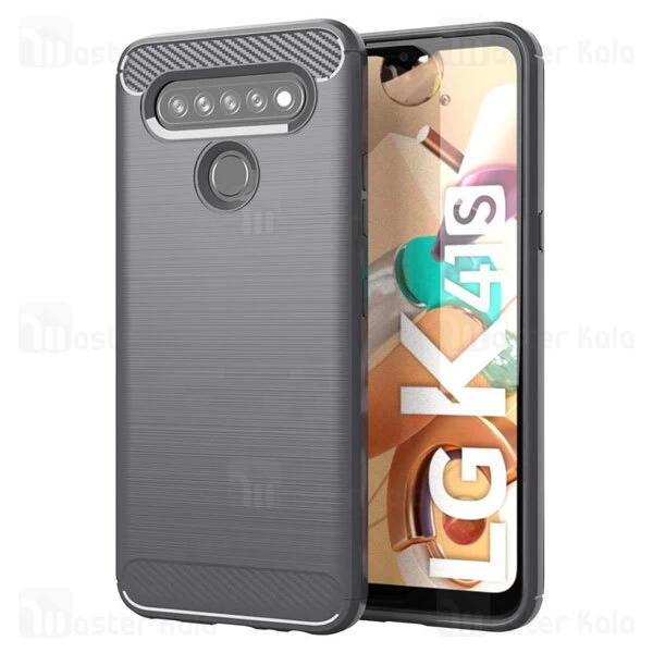 قاب محافظ ژله ای ال جی LG K41S Rugged Armor Fiber Carbon