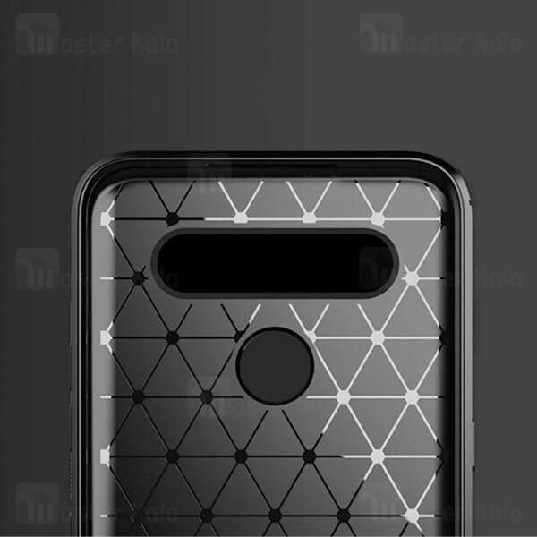 قاب محافظ ژله ای ال جی LG K51S Rugged Armor Fiber Carbon