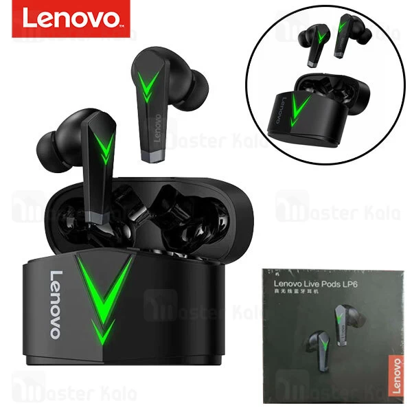 ﻿هندزفری بلوتوث Lenovo Live Pods LP6 True Wireless Bluetooth Earbuds