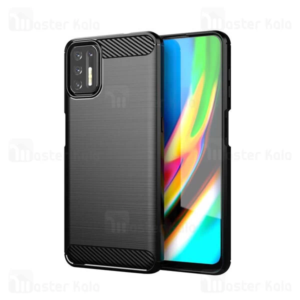 قاب محافظ ژله ای موتورولا Motorola Moto G9 Plus Rugged Armor Fiber Carbon