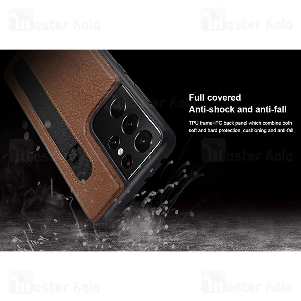 قاب چرمی Samsung Galaxy S21 Ultra Nillkin Aoge Leather Case