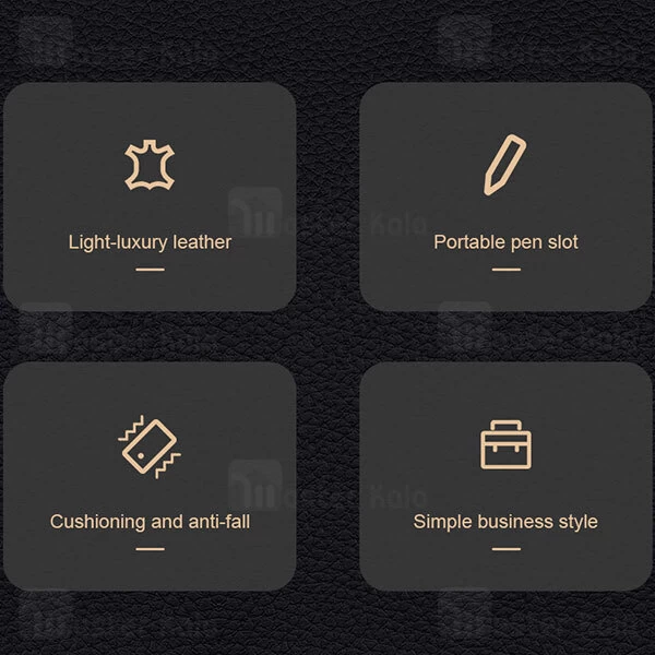 قاب چرمی Samsung Galaxy S21 Ultra Nillkin Aoge Leather Case