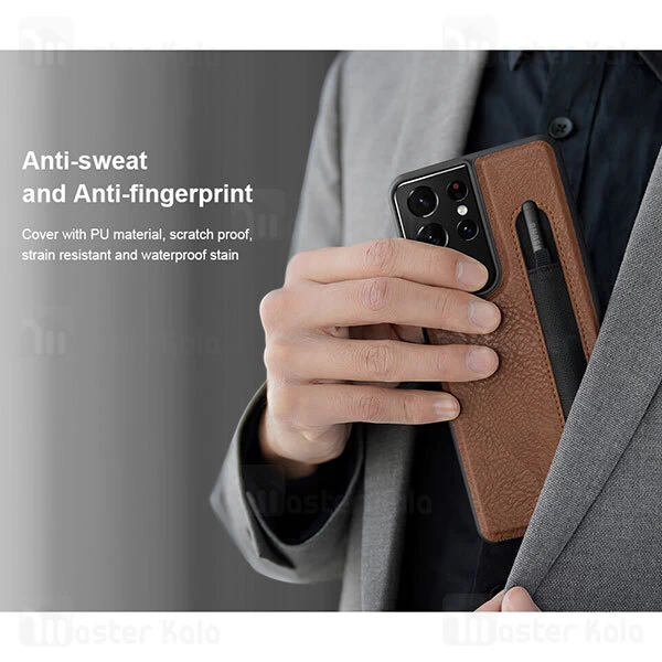 قاب چرمی Samsung Galaxy S21 Ultra Nillkin Aoge Leather Case