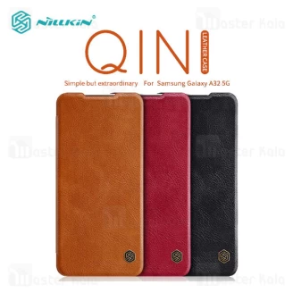 کیف چرمی نیلکین سامسونگ Samsung Galaxy A32 5G Nillkin Qin Leather Case