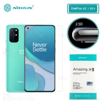 محافظ صفحه شیشه ای نیلکین وان پلاس OnePlus 8T / 8T Plus 5G Nillkin H+ Pro Glass + محافظ لنز