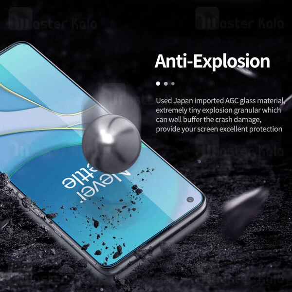 محافظ صفحه شیشه ای نیلکین وان پلاس OnePlus 8T / 8T Plus 5G Nillkin H+ Pro Glass + محافظ لنز